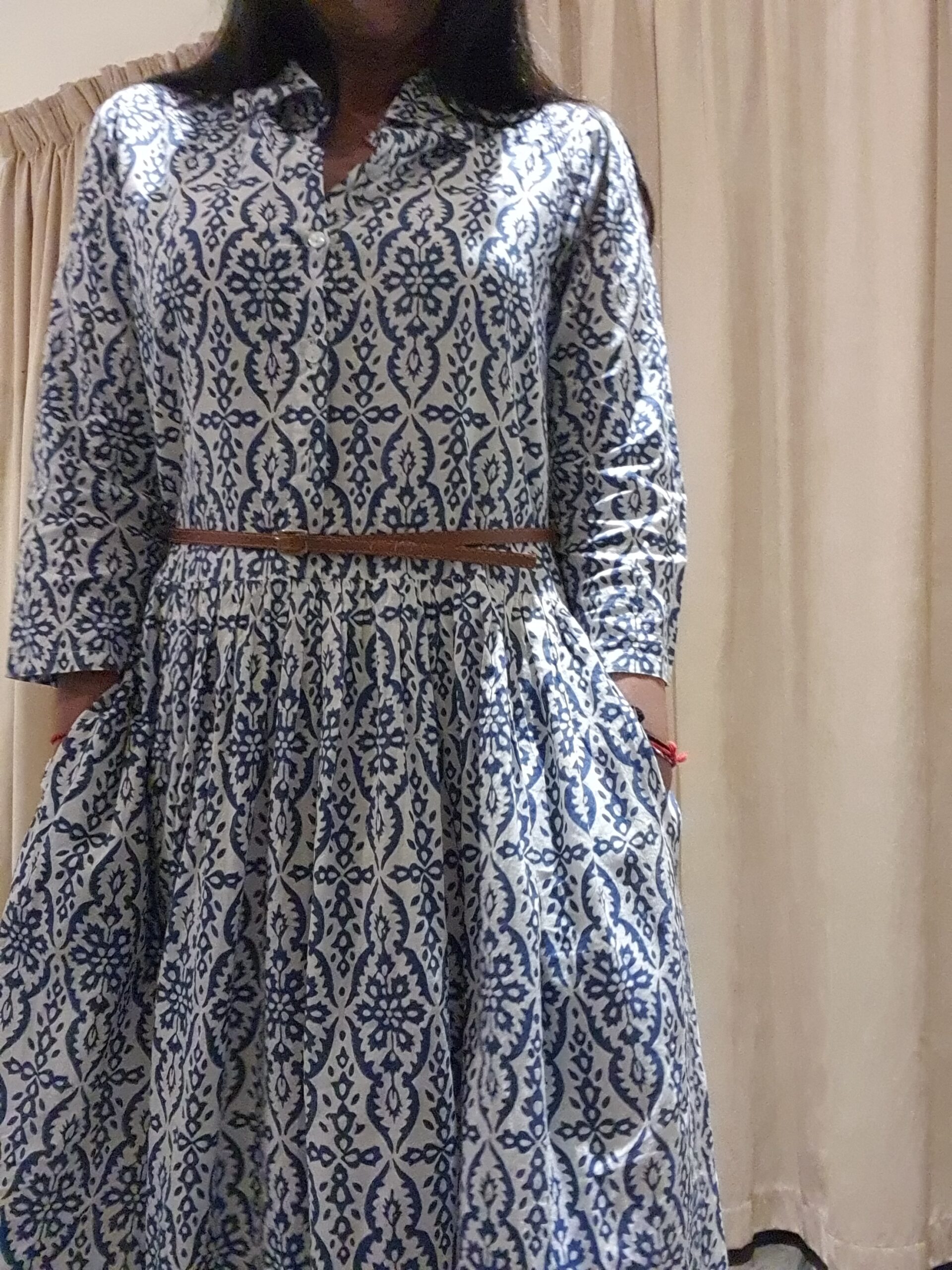 Ani tiered shirt dress