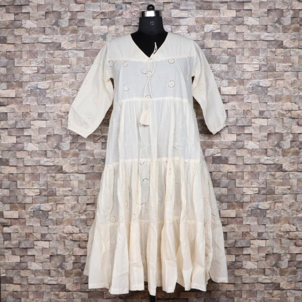 chikan embroidery dress