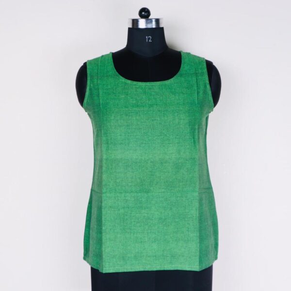 Sleeveless Khadi Cotton Top